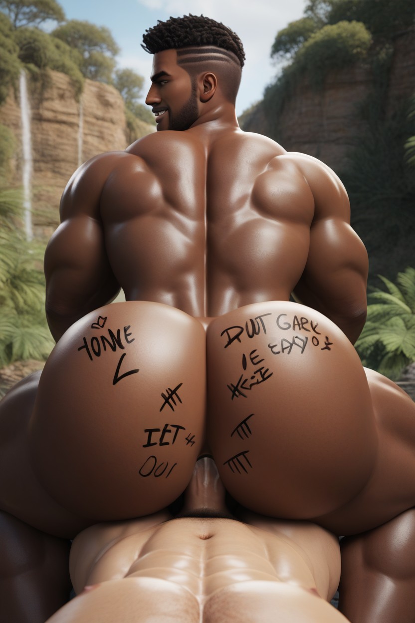Masculine, Fucking, Rear View AI Gay Porn