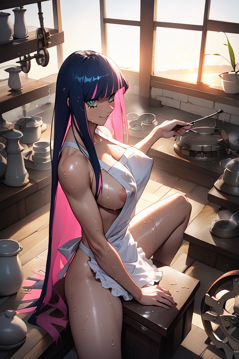 Fully Nude, Backlit, Simpl Hentai IA