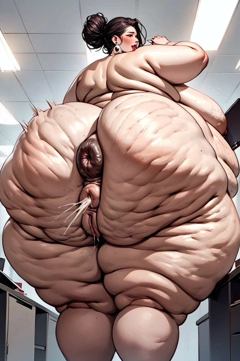Super Obese Ssbbw, Giant Pregnant Like Belly, Extremely Huge Ass BBW AI Porn