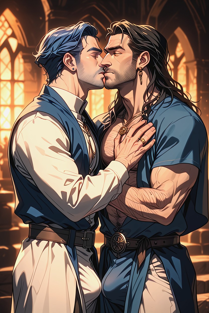 30+, Hairy Arms, Sword AI Gay Porn