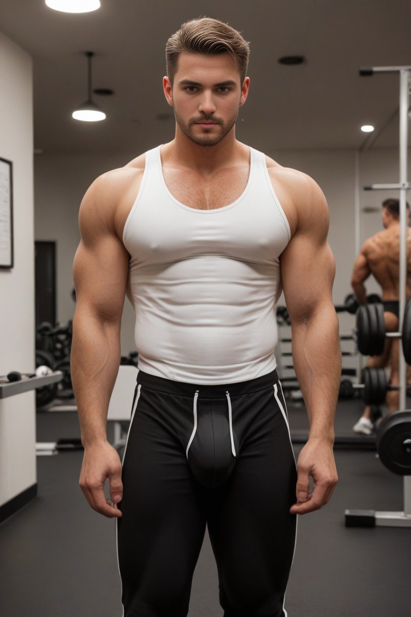Gym Bro, Workout Clothes, Flex ИИ гей порно