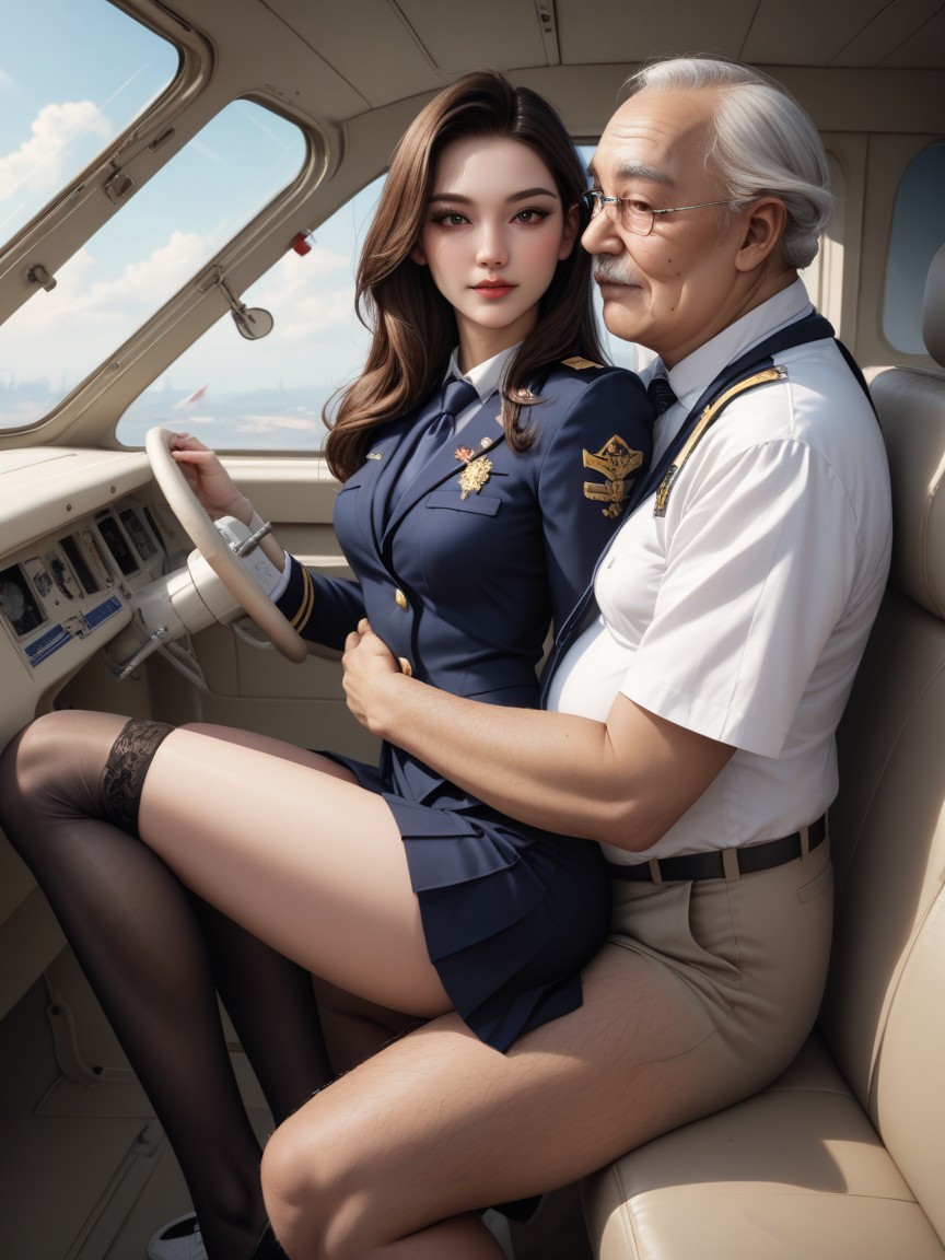 Arched Back, Female Looking At Viewer, Uniform AI Porn
