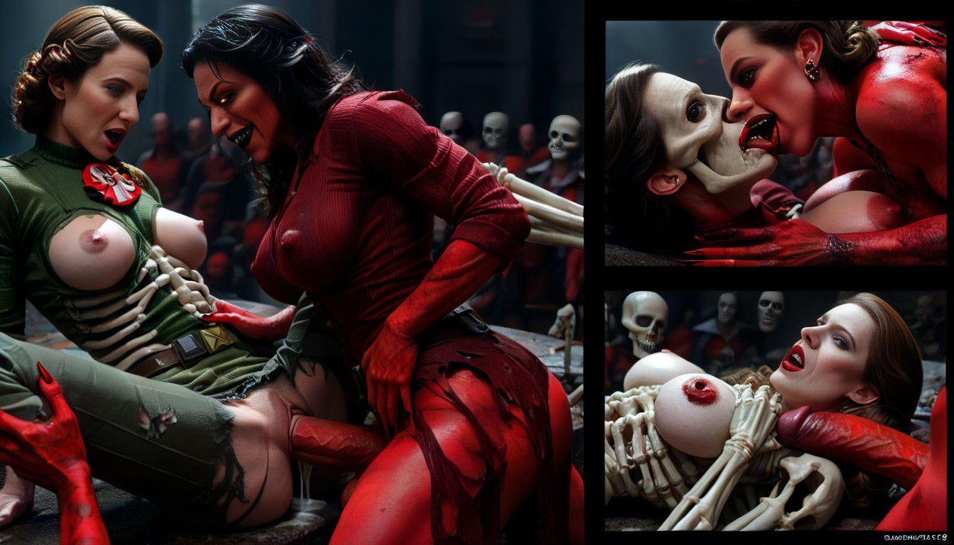 Submissive Clothed Clothes Peggy Carter From Marvel, Stomach Bulge, Leg Lock AI Porn