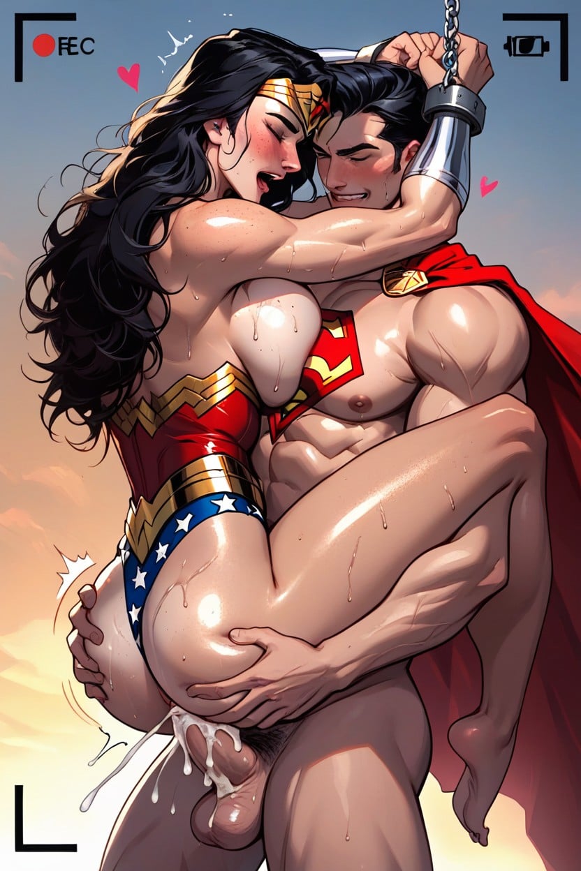Rounded Breast With Huge Pink Erected Nipples, Dc Wonder Woman, Creampie AI Porn