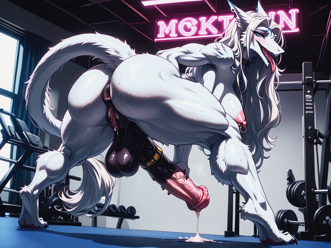 High Definition Resolution, Thick Thighs, Thick Rimmed Butthole Furry AI Porn