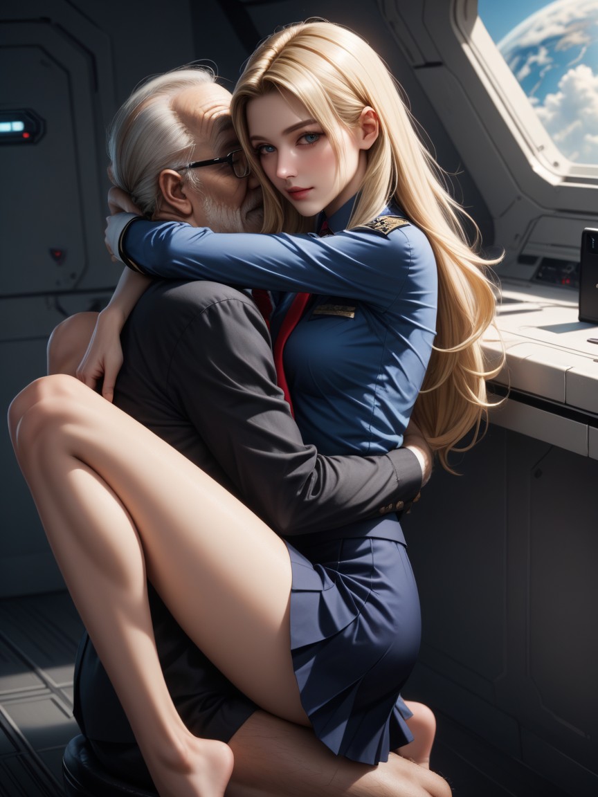 Female Looking At Viewer, Uniform, Small Breasts AI Porn
