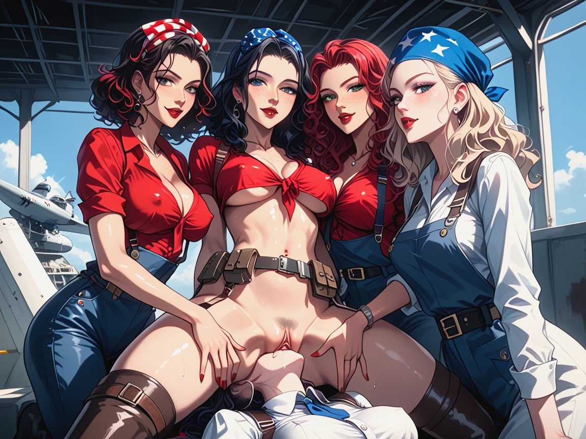 Top Down, Erect Nipples, Heavy Machinery AI Porn