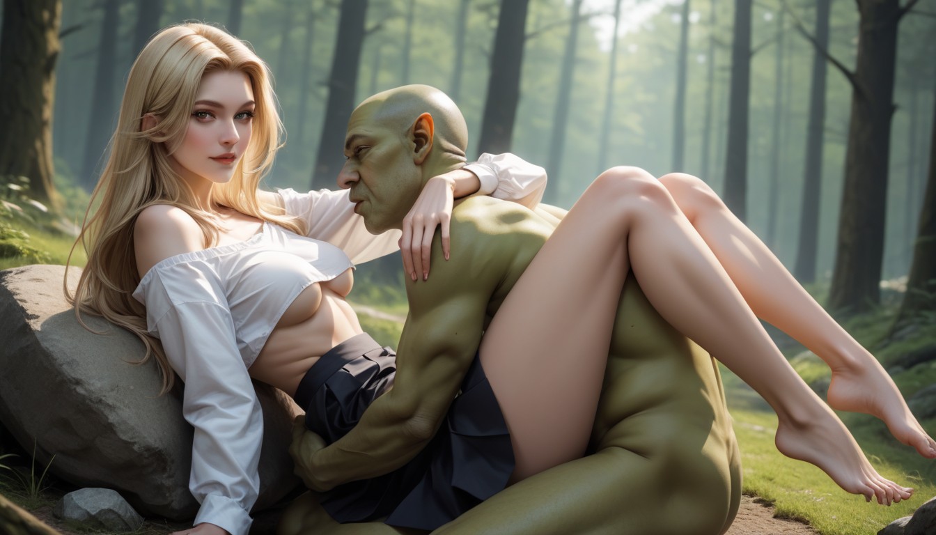 Leg Lock, Selfie, Female Looking At Viewer AI Porn