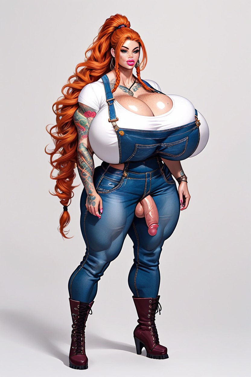 American, Fully Clothed, 주근깨 쉬메일 AI 포르노
