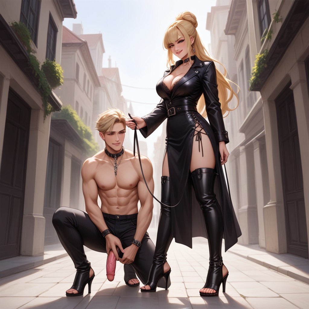 On Leash, Hardcore Bdsm, Woman AI Porn