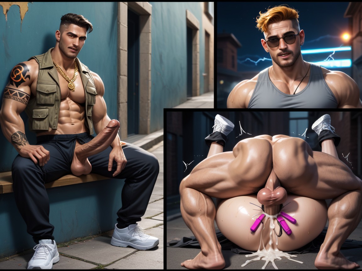 Large, Cock Looks Like Vibrating Dildo, Surprise Sex AI Gay Porn