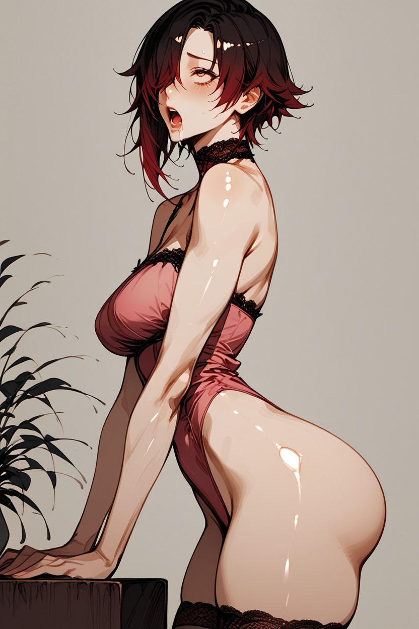 Arched Back, Rounded Ass, Face Down Ass Up Porno IA Hentai