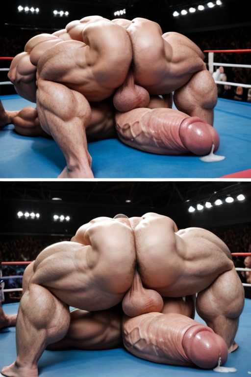 Massive Biceps, Gigantic Penis, Hairy Chest Porno gay IA