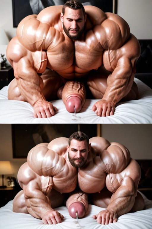 Big Balls, Pale Skin, Extreme Girth AI Gay Porn