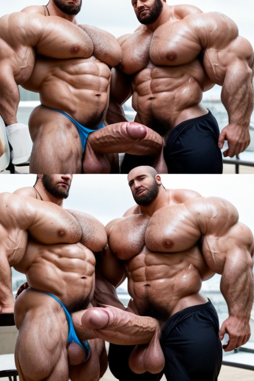 Multiple Angles, Mucha Gente Alrededor, Extreme Girth Porno gay IA
