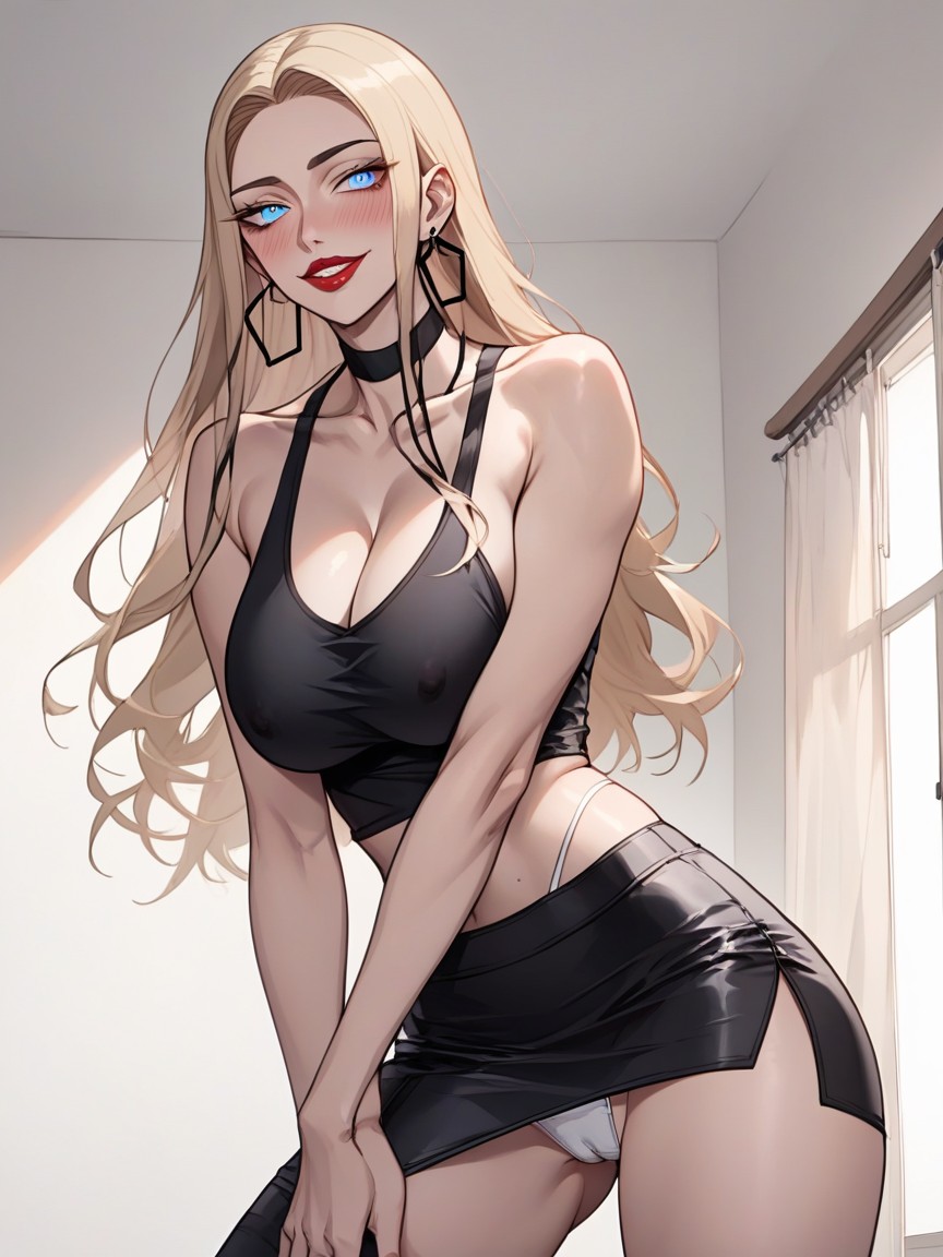Blue Eyes, Cute, Happy Hentai AI Porn
