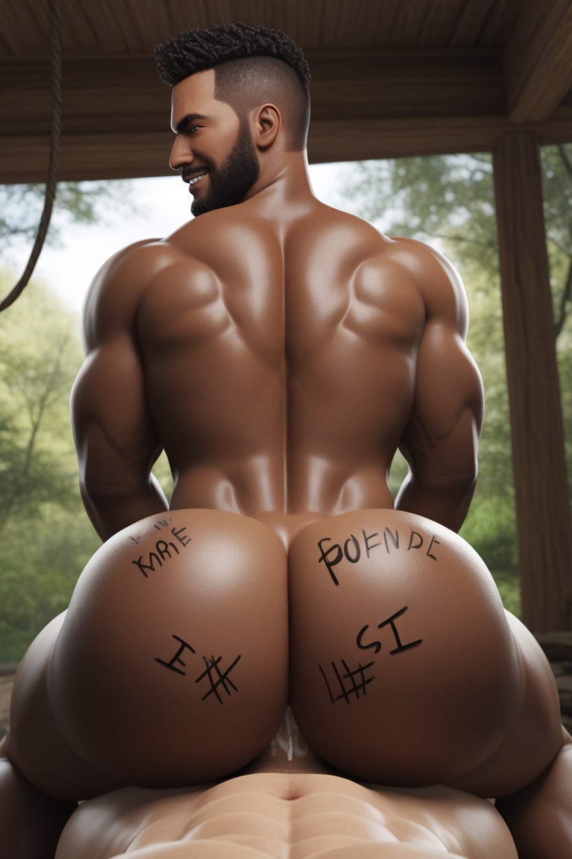 Male Only, African Bottom, Rounded Ass AI Gay Porn