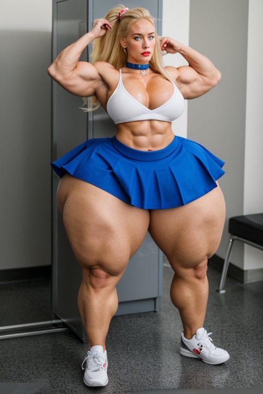 Over Developed Upper Muscles, Enormous Steroid Giantess Aphrodite, Extreme Steroid Biceps AI Porn