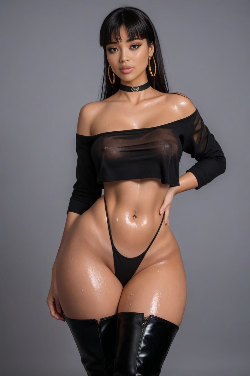 Perfect Skin, Blushing, Tall AI Porn