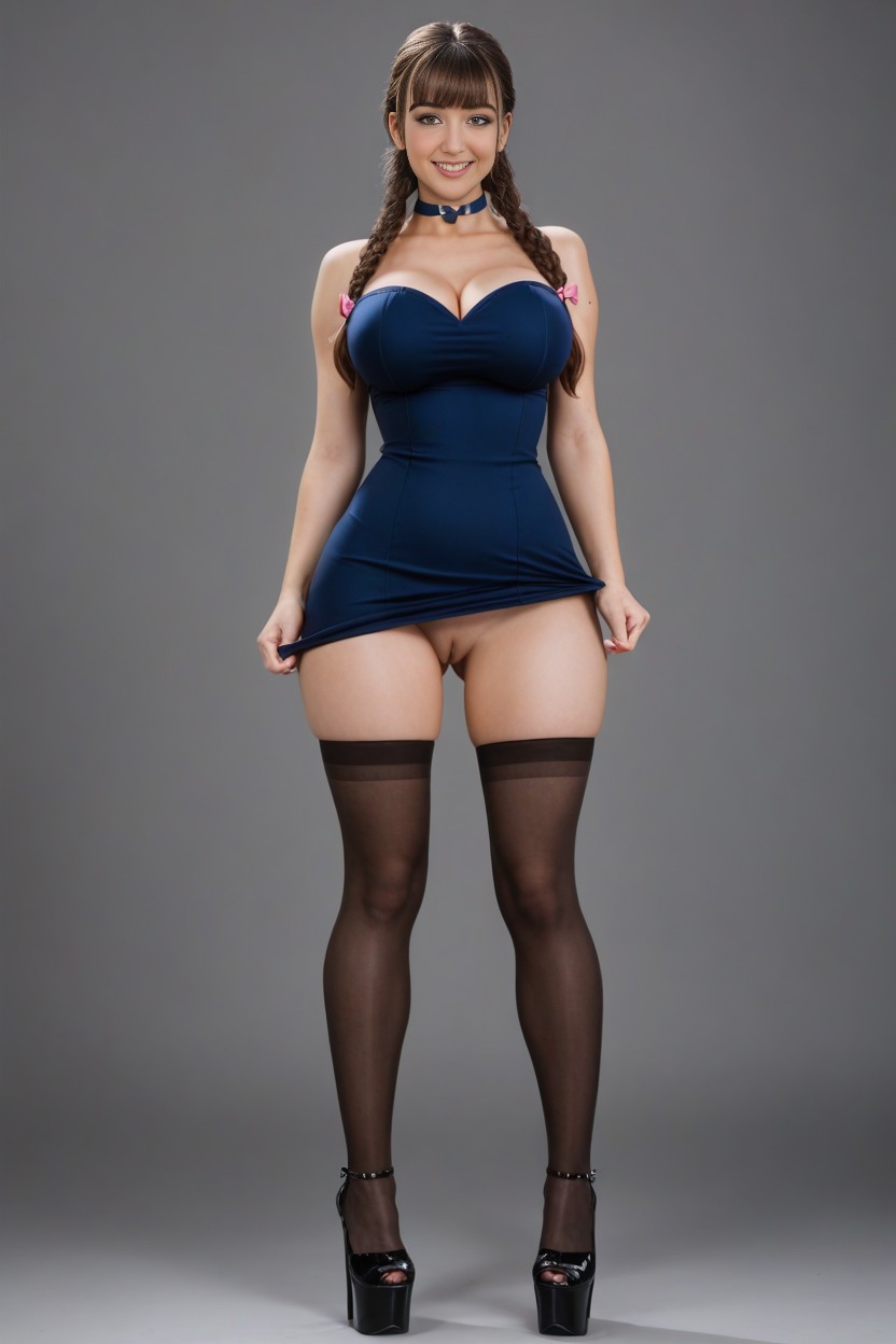 Blushing, Round Cheeks, Beautiful Face AI Porn