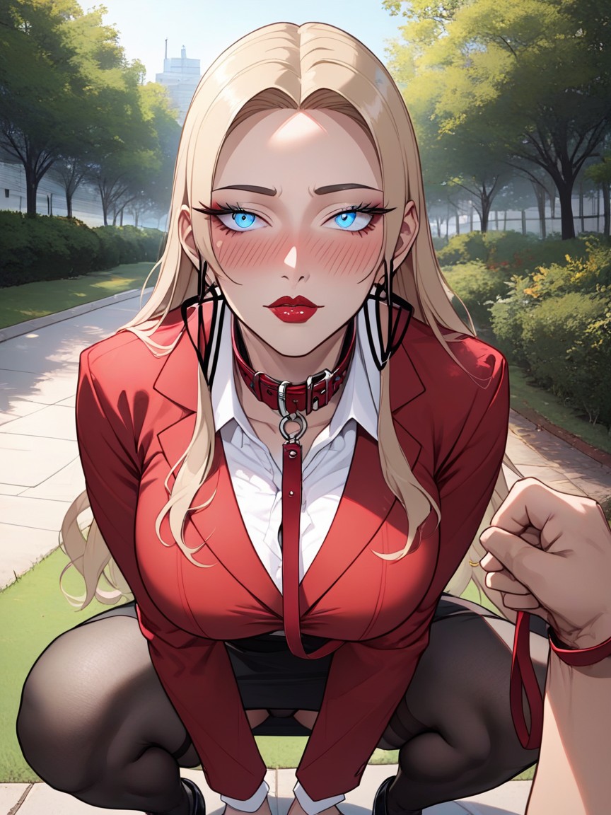 Shy, Looking Away, Straight Hair Hentai AI Porn