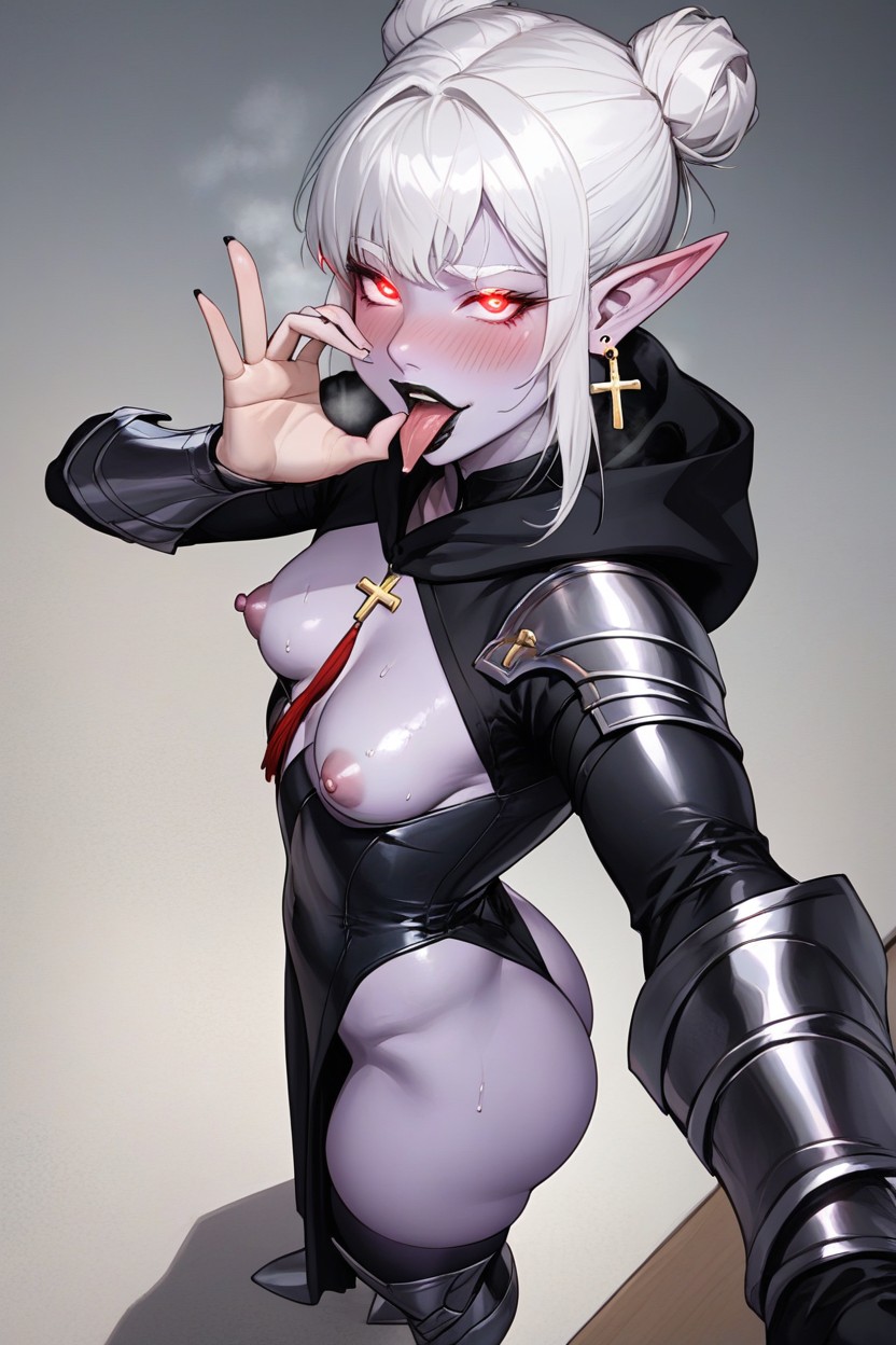 Selfie, Massive Ass, White Eyebrows Hentai AI Porn