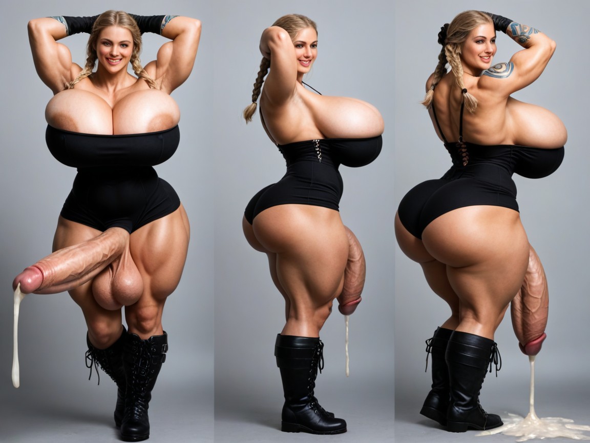 Giant Breast, Full Body Tattoos, 18+ Shemale AI Porn