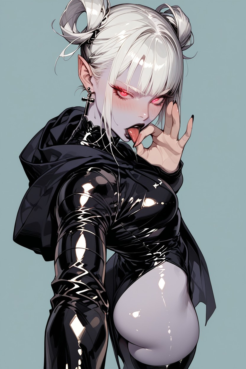 Wide Hips, Fit Body, Black Armored Boots Hentai AI Porn