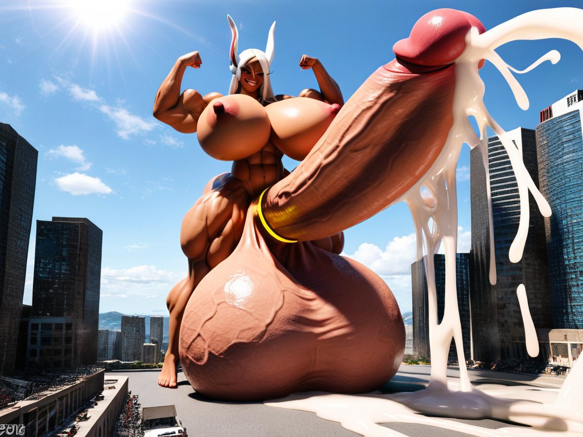 Destruction, Bodybuilder, Massive Breasts Shemale AI Porn