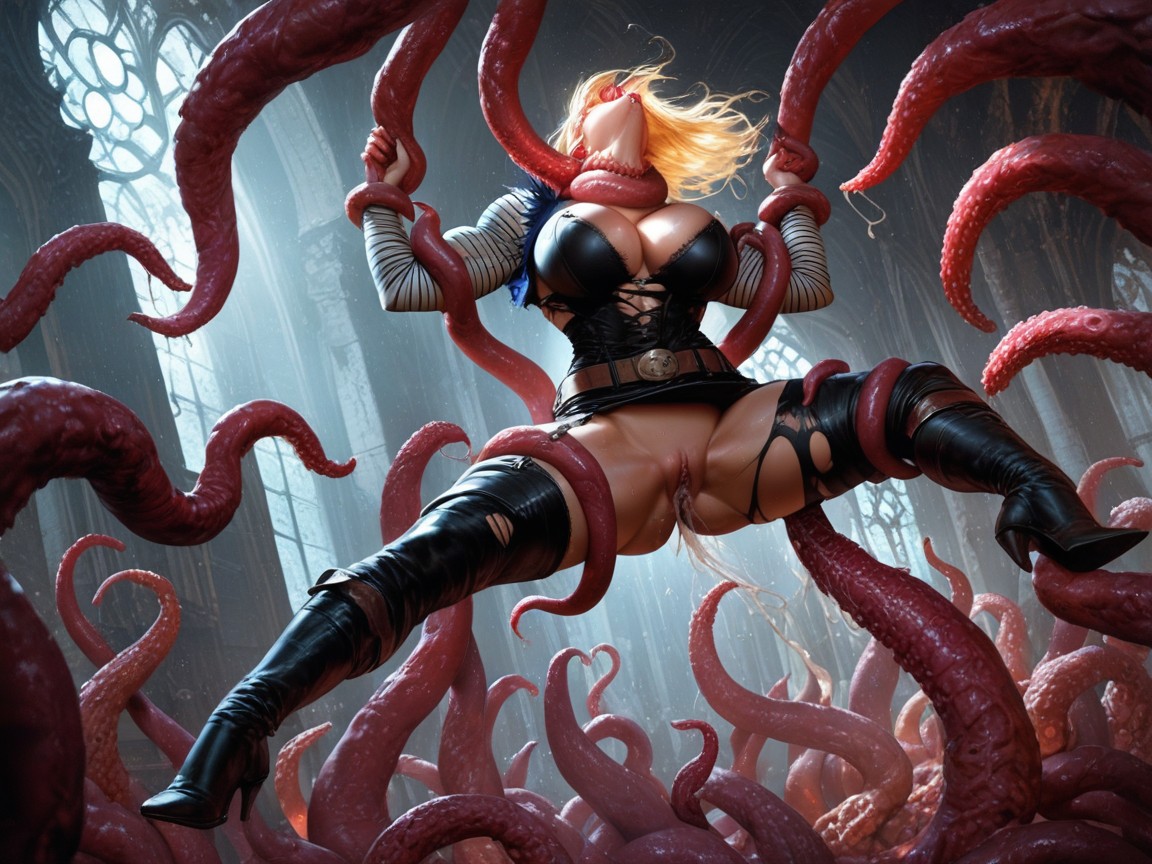 Muscular, Eyes Rolling, Succubus AI Porn