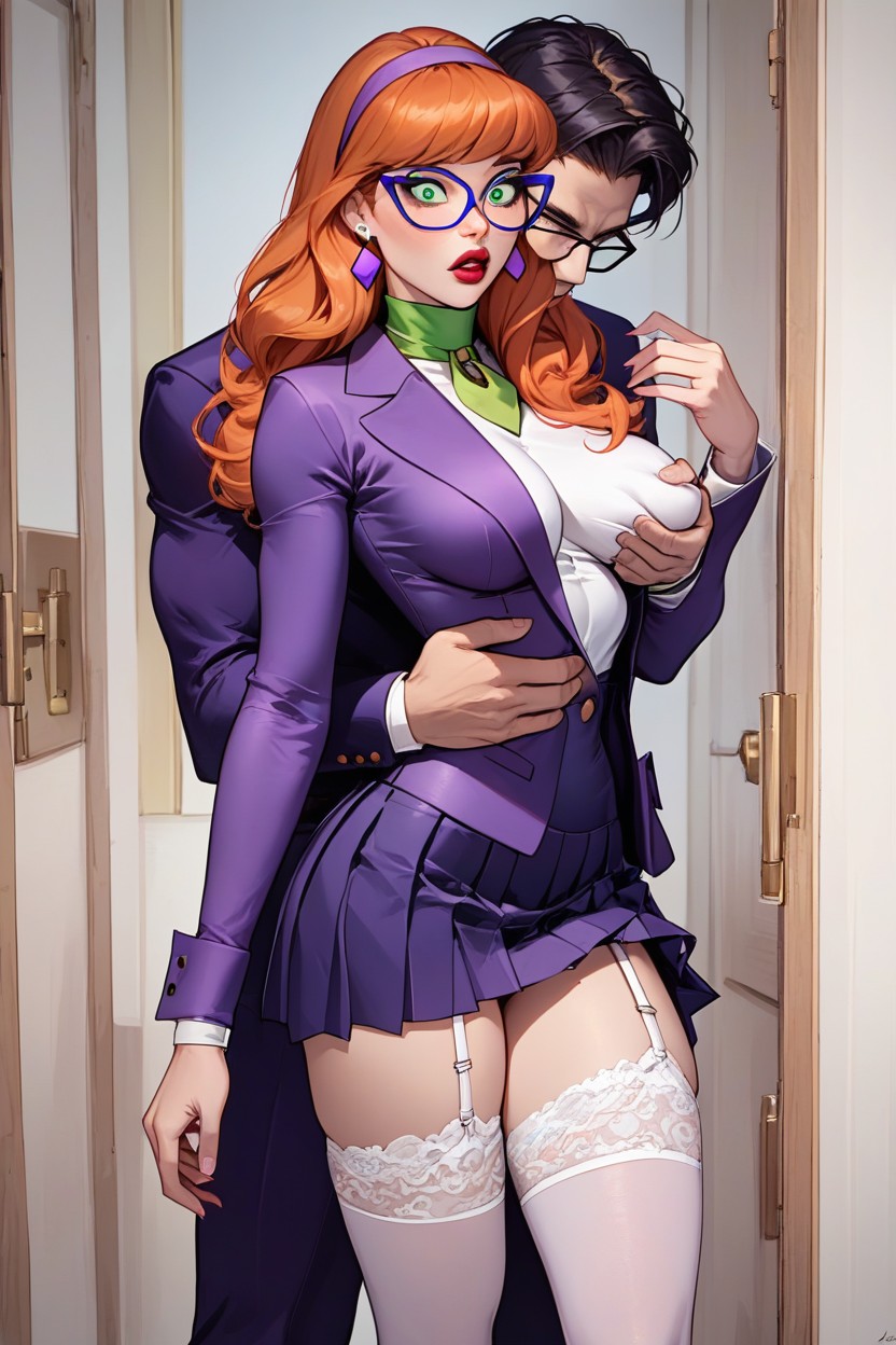 Extreme Wide Eyes Open, Surprise, Tight Waist Hentai AI Porn