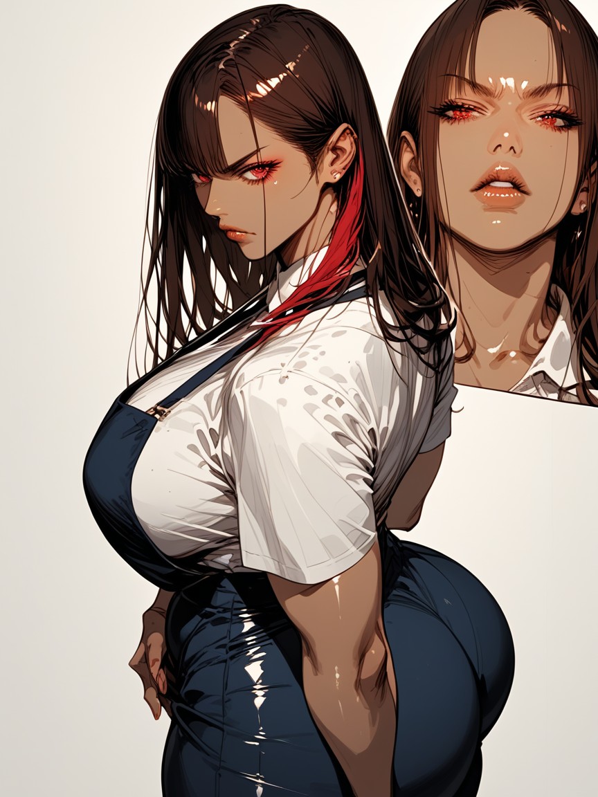 Close Up, Wide Hips, Detailed Waist Hentai AI Porn