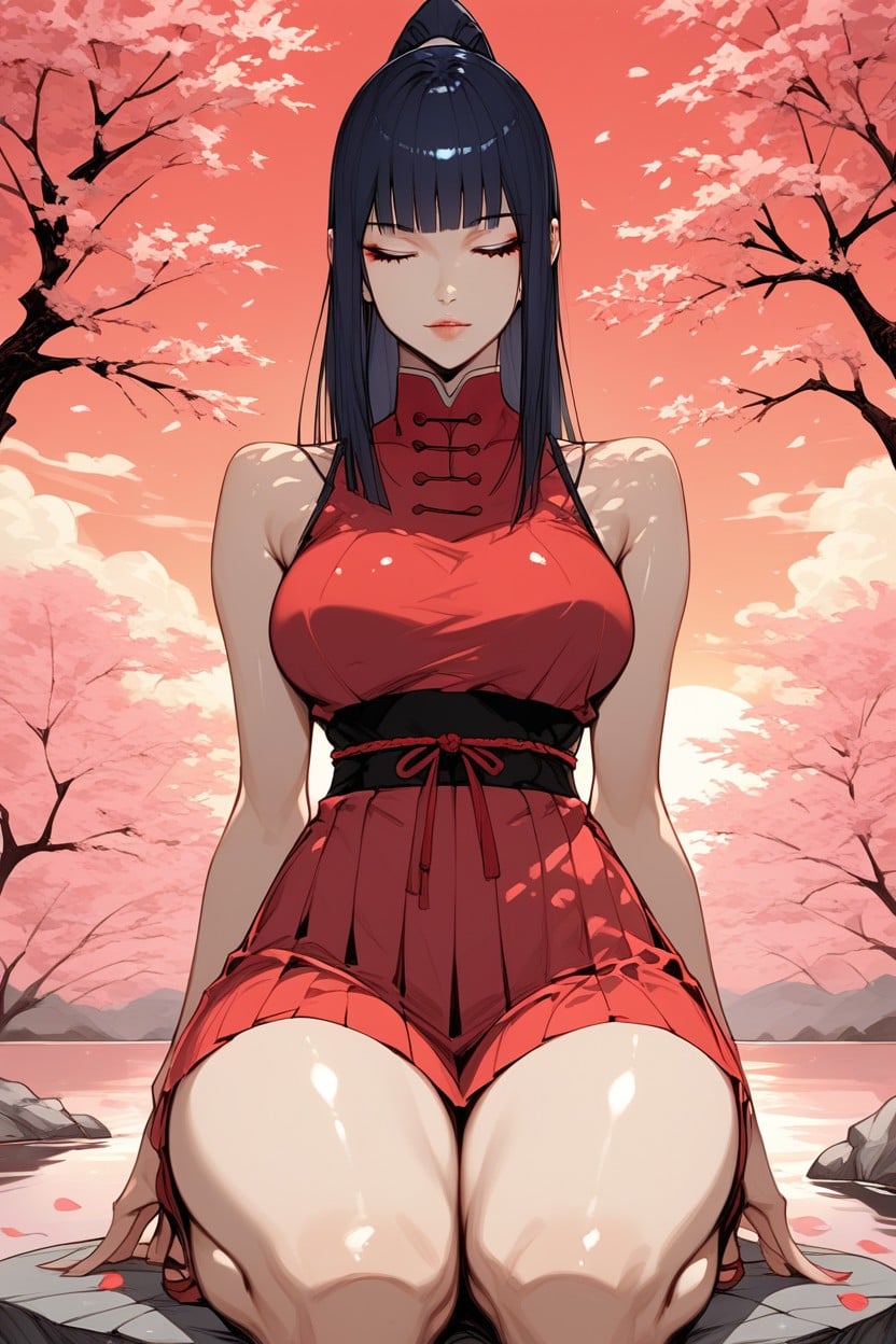 Torri Gate, Hakama Bottom, High Ponytail Hentai AI Porn