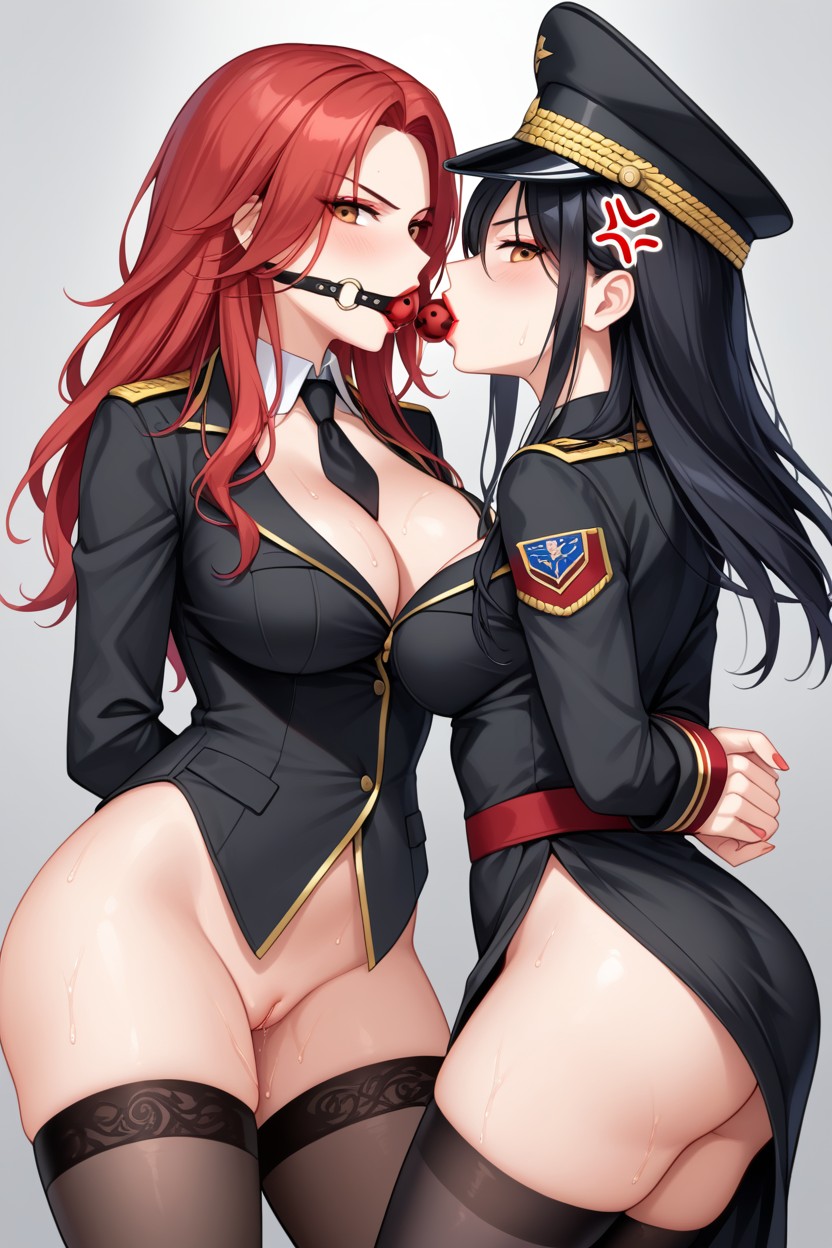 Side View, Lipstick, Wide Hips Hentai AI Porn