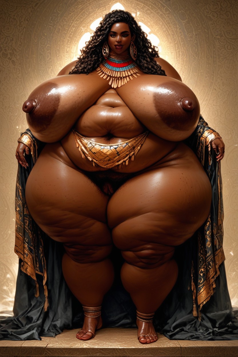 Front View, Hyper Long Legs, Ssbbw Body BBW AI Porn