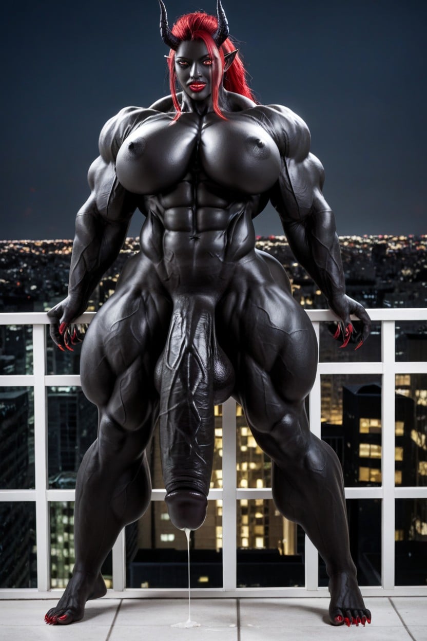 Venom Futanari, Vagina, Giant Body Shemale AI Porn