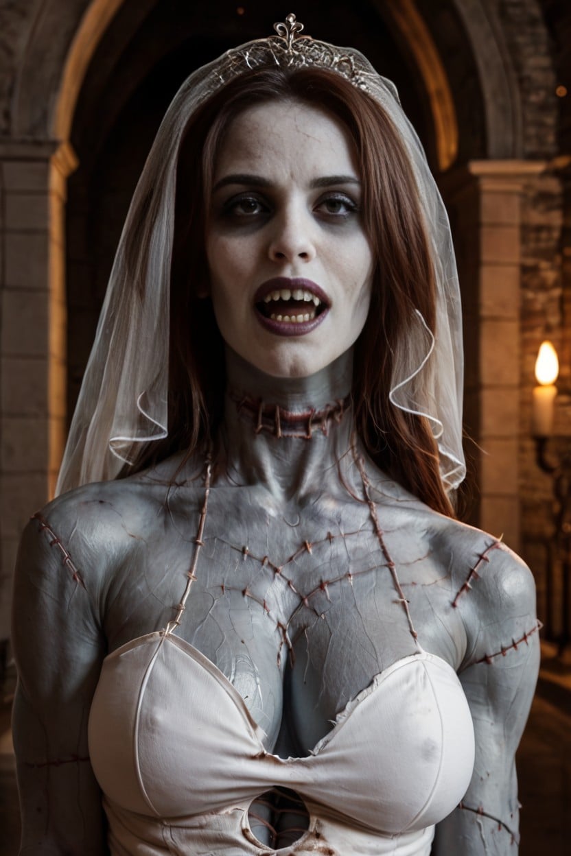 Undead Woman, Futanari, Rotten Skin AI Porn