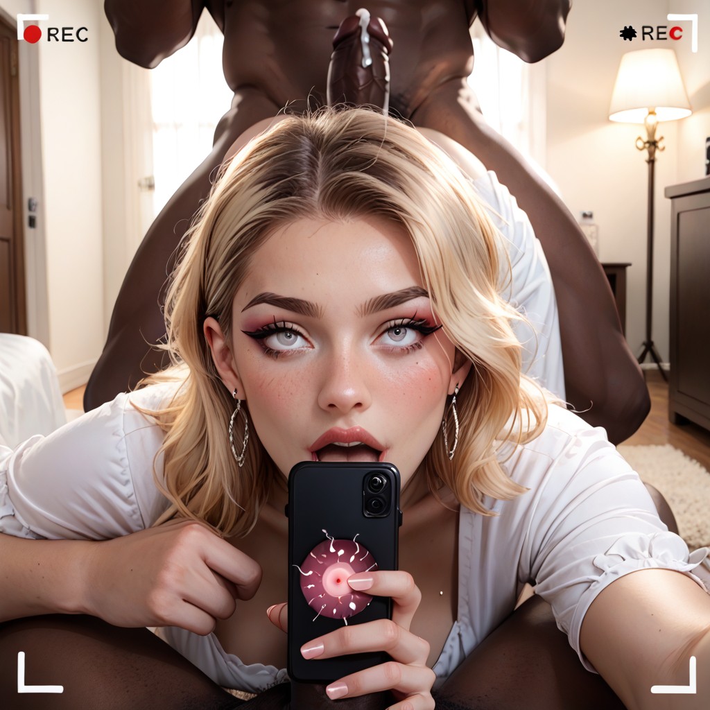 Beautiful Blonde Wife, Impregnation, Rolling Eyes AI Porn