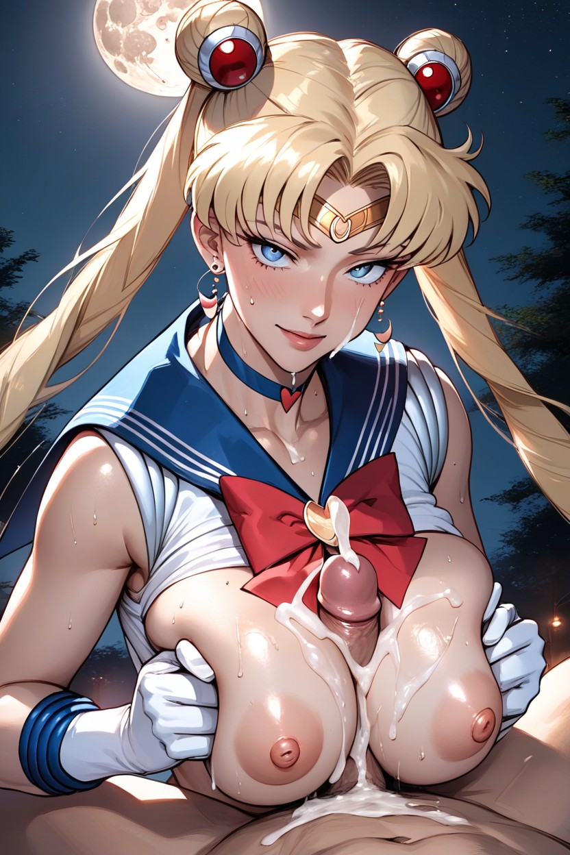Large Breasts, Straddling Titfuck, Ultra Detailed Hentai AI Porn