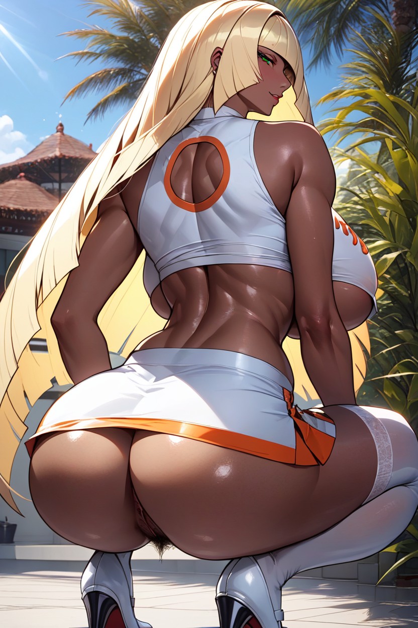 Pantyhosesquatsheavy Buttmuscular And Firm Thighs, Low Angle, Gyaru Hentai AI Porn