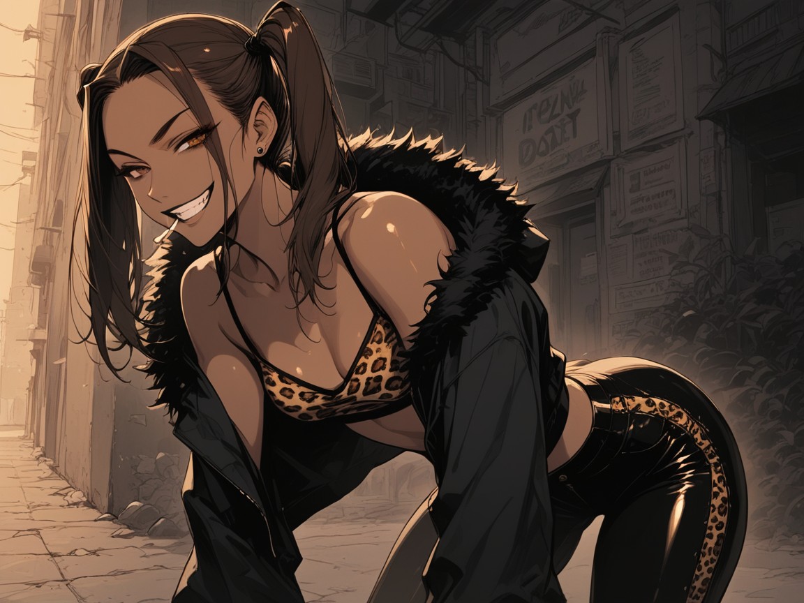 Low Chest Depth, High Color Contrast, Tight Breasts Hentai AI Porn