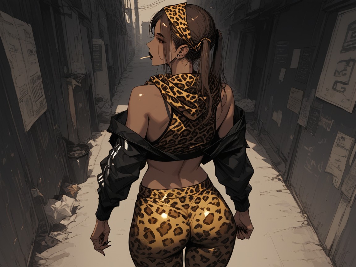 Skinny, Sharp Wing Tip Eyeliner, Latina Hentai AI Porn
