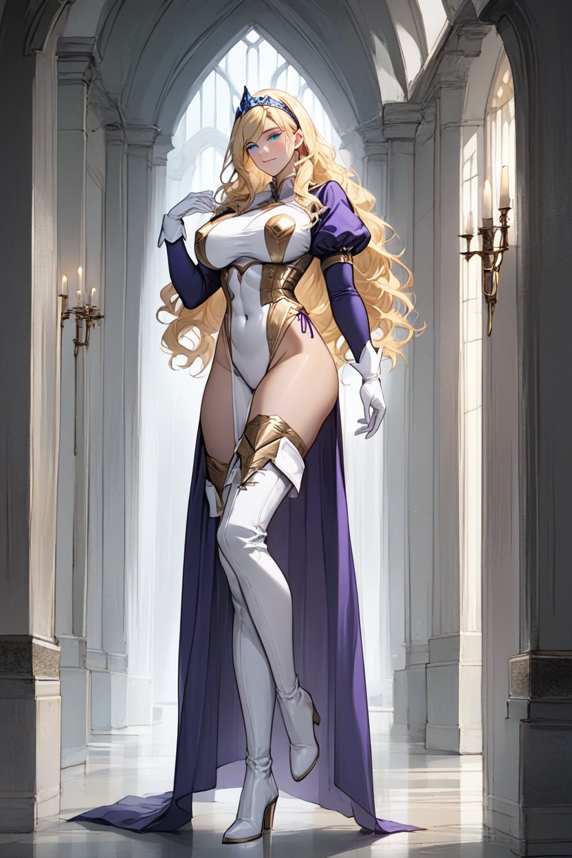 Large Breasts, Keyhole, Headband Hentai AI Porn