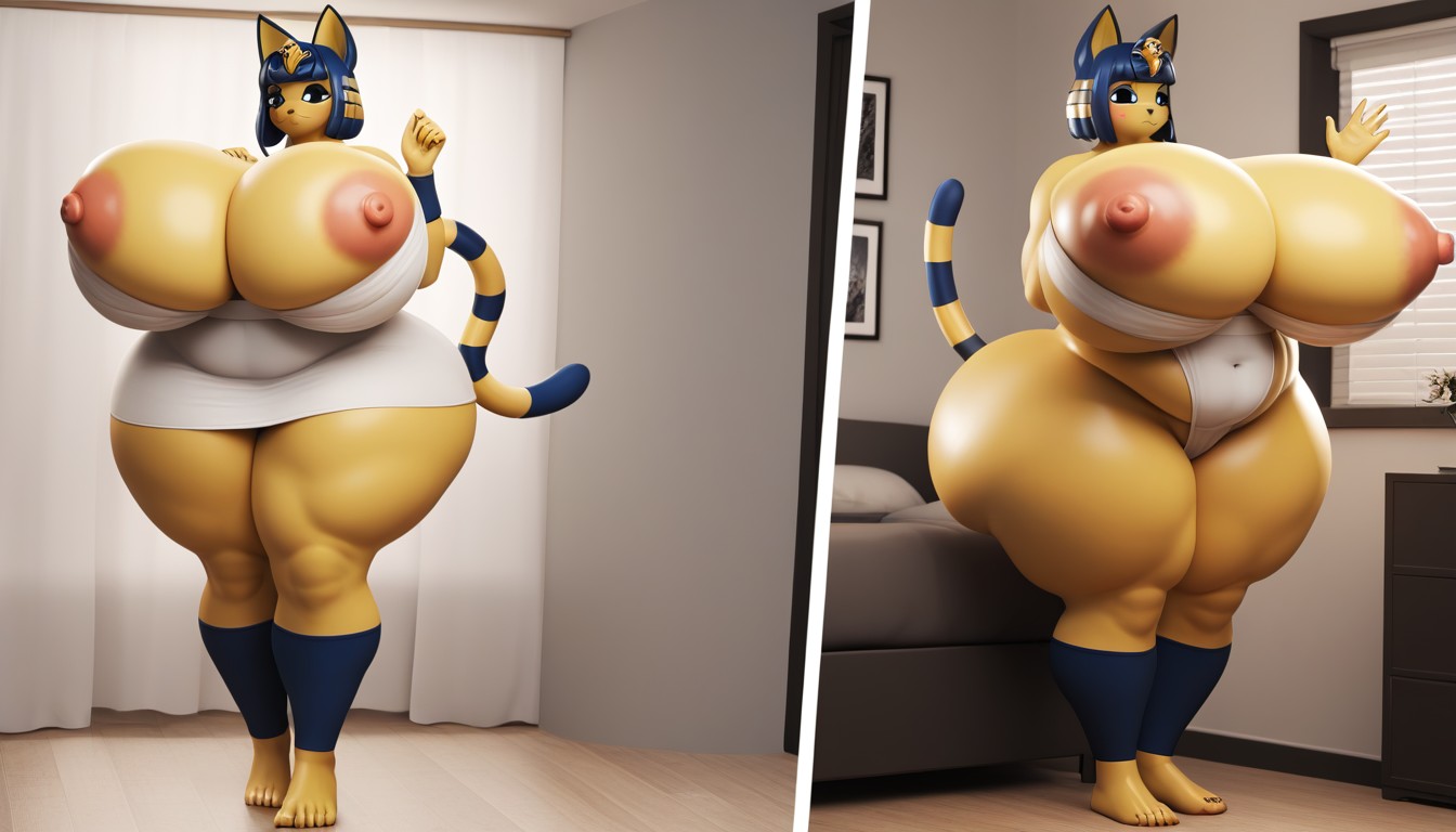 Breasts Filling Up, Giantess, Panel Furry AI Porn