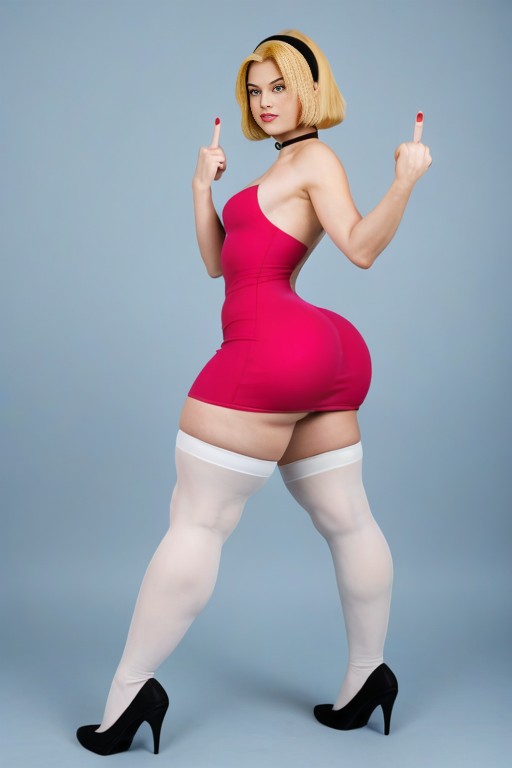 Ass Out Dress, Bodycon Dress, Ass Focus AI Porn