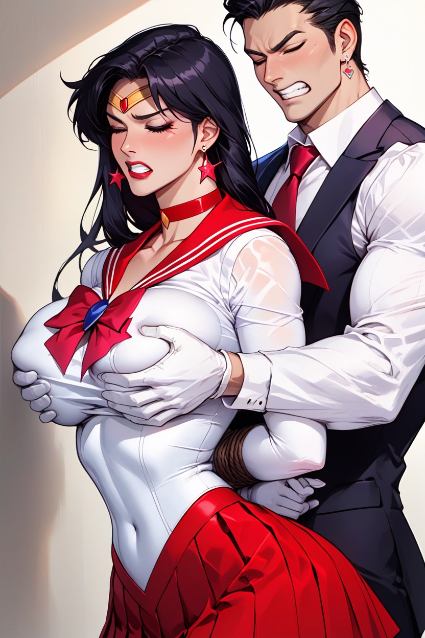 Large Breasts, Earrings, Classroom Hentai AI Porn