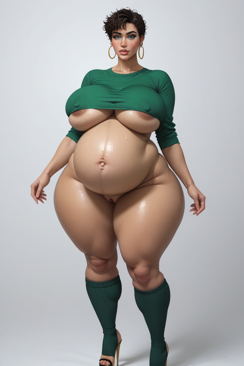 Tight Waist, Phat Legs, Massive Ass AI Porn