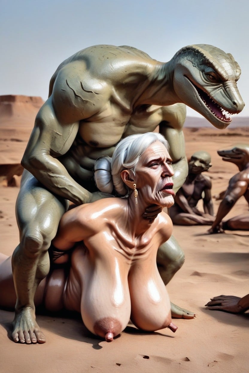 Oiled Body, Granny, 18+ AI Porn
