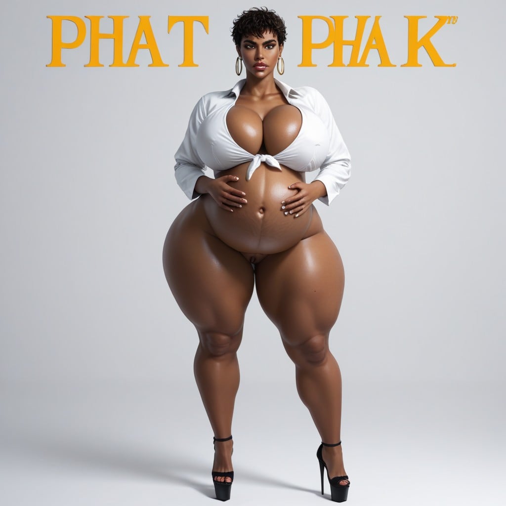 Form Breasts, Platform High Heels, Super Hips AI Porn
