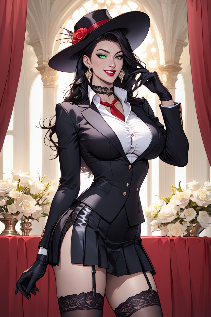 Detailed, 18+, Black Garter Belt Hentai AI Porn